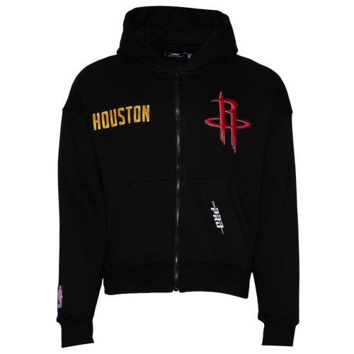 MENS - Pro Standard Rockets Gold Hoops Pro Full-Zip Hoodie - Black/Multi