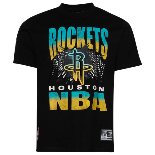  - Pro Standard Houston Rockets Electric Blue S/S Flex T-Shirt - Black/Carolina