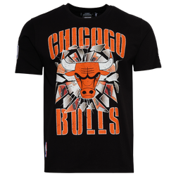Men's - Pro Standard Bulls Shattered Backboard T-Shirt - Black/Orange