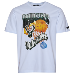 Men's - Pro Standard Bucks Gold Hoops Short Sleeve Flex T-Shirt - White/Multi