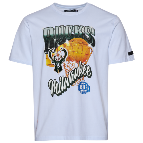 MENS - Pro Standard Bucks Gold Hoops Short Sleeve Flex T-Shirt - White/Multi
