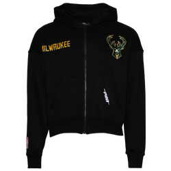 Men's - Pro Standard Bucks Gold Hoops Pro Full-Zip Hoodie - Black/Multi