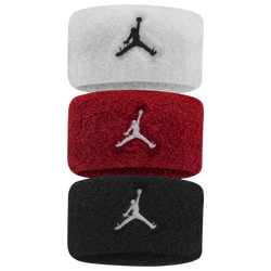 Pour femmes - Jordan Paquet de 3 attaches pour cheveux - Noir/Blanc/Rouge