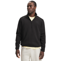 Men's - Under Armour Unstoppable Fleece 1/2 Zip - Black/Black