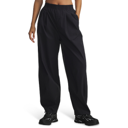 Women's - Under Armour Unstoppable Woven Pleat Pant - Black/Black