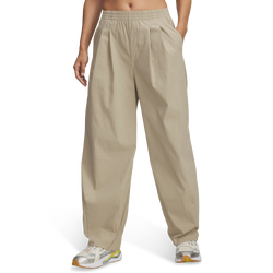 Women's - Under Armour Unstoppable Woven Pleat Pant - City Khaki/Black
