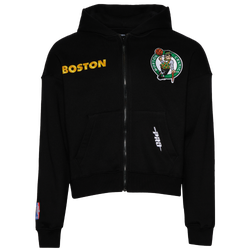 Men's - Pro Standard Celtics Gold Hoops Pro Full-Zip Hoodie - Black/Multi