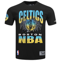 Men's - Pro Standard Boston Celtics Electric Blue S/S Flex T-Shirt - Black/Carolina