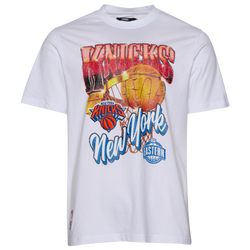 Men's - Pro Standard Knicks Gold Hoops Short Sleeve Flex T-Shirt - Multi/White