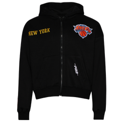 Men's - Pro Standard Knicks Gold Hoops Pro Full-Zip Hoodie - Black/Multi