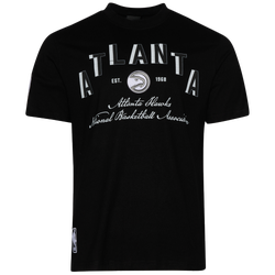 Men's - Pro Standard Atlanta Hawks Black Cat S/S Flex T-Shirt - Black/Black