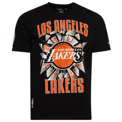 Men's - Pro Standard Lakers Shattered Backboard T-Shirt - Black/Orange