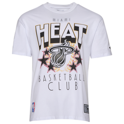 Men's - Pro Standard Miami Heat Empire Pro Drop Shoulder T-Shirt - White/Multi
