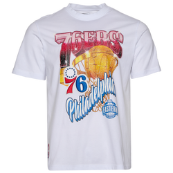 Men's - Pro Standard 76ers Gold Hoops Short Sleeve Flex T-Shirt - White/Multi