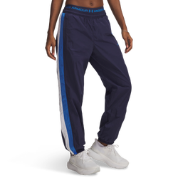 Women's - Under Armour Icon Crinkle Pant - Washed Navy/White/Blue Atlantis