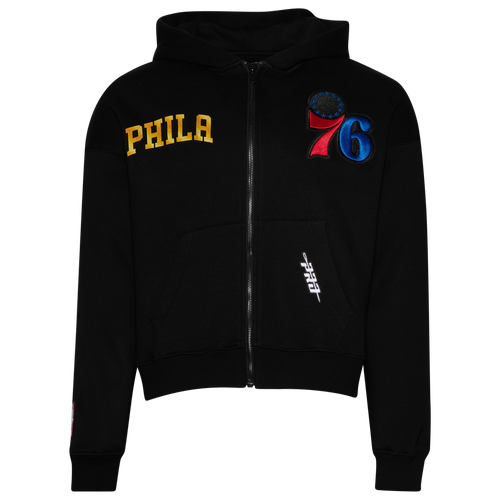  - Pro Standard 76ers Gold Hoops Pro Full-Zip Hoodie - Multi/Black