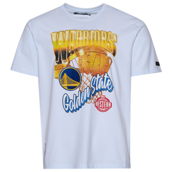 Men's - Pro Standard Warriors Gold Hoops Short Sleeve Flex T-Shirt - White/Multi