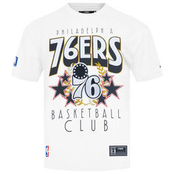 Men's - Pro Standard 76ers Empire Pro Drop Shoulder T-Shirt - White/Multi