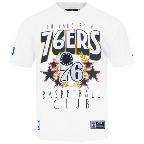 MENS - Pro Standard 76ers Empire Pro Drop Shoulder T-Shirt - White/Multi