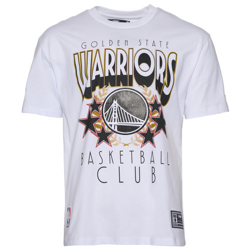 MENS - Pro Standard GSW Empire Pro Drop Shoulder T-Shirt - White/Multi