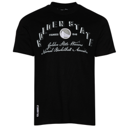 Men's - Pro Standard Golden State Warriors Black Cat S/S Flex T-Shirt - Black/Black