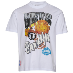 Men's - Pro Standard Nets Gold Hoops Short Sleeve Flex T-Shirt - White/Multi