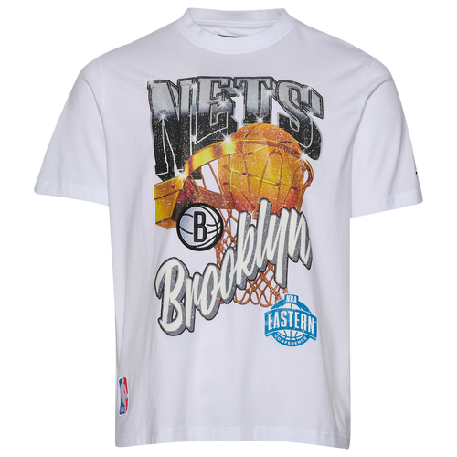MENS - Pro Standard Nets Gold Hoops Short Sleeve Flex T-Shirt - White/Multi