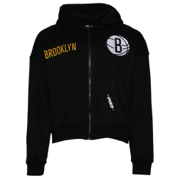 Men's - Pro Standard Nets Gold Hoops Pro Full-Zip Hoodie - Black/Multi