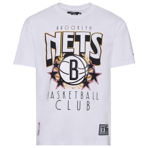  - Pro Standard Brooklyn Nets Empire Pro Drop Shoulder T-Shirt - White/Multi
