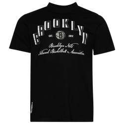 Men's - Pro Standard Brooklyn Nets Black Cat S/S Flex T-Shirt - Black/Black