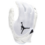 Jordan Jet 7.0 Receiving Gloves - Men's White/White/Black