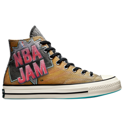 Men's - Converse Chuck Taylor All Star 70 NBA - Brown/Solar Red/Electric Aqua