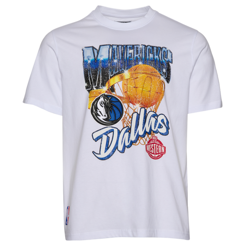  - Pro Standard Mavericks Gold Hoops Short Sleeve Flex T-Shirt - White/Multi