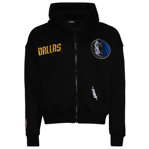  - Pro Standard Mavericks Gold Hoops Pro Full-Zip Hoodie - Multi/Black