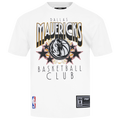 Pro Standard Mavericks Empire Pro Drop Shoulder T-Shirt - Pro Standard White/Multi