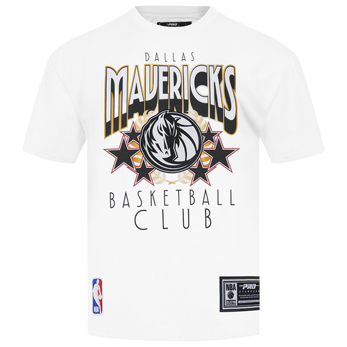 MENS - Pro Standard Mavericks Empire Pro Drop Shoulder T-Shirt - White/Multi