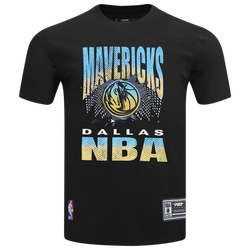 Men's - Pro Standard Dallas Mavericks Electric Blue S/S Flex T-Shirt - Black/Carolina