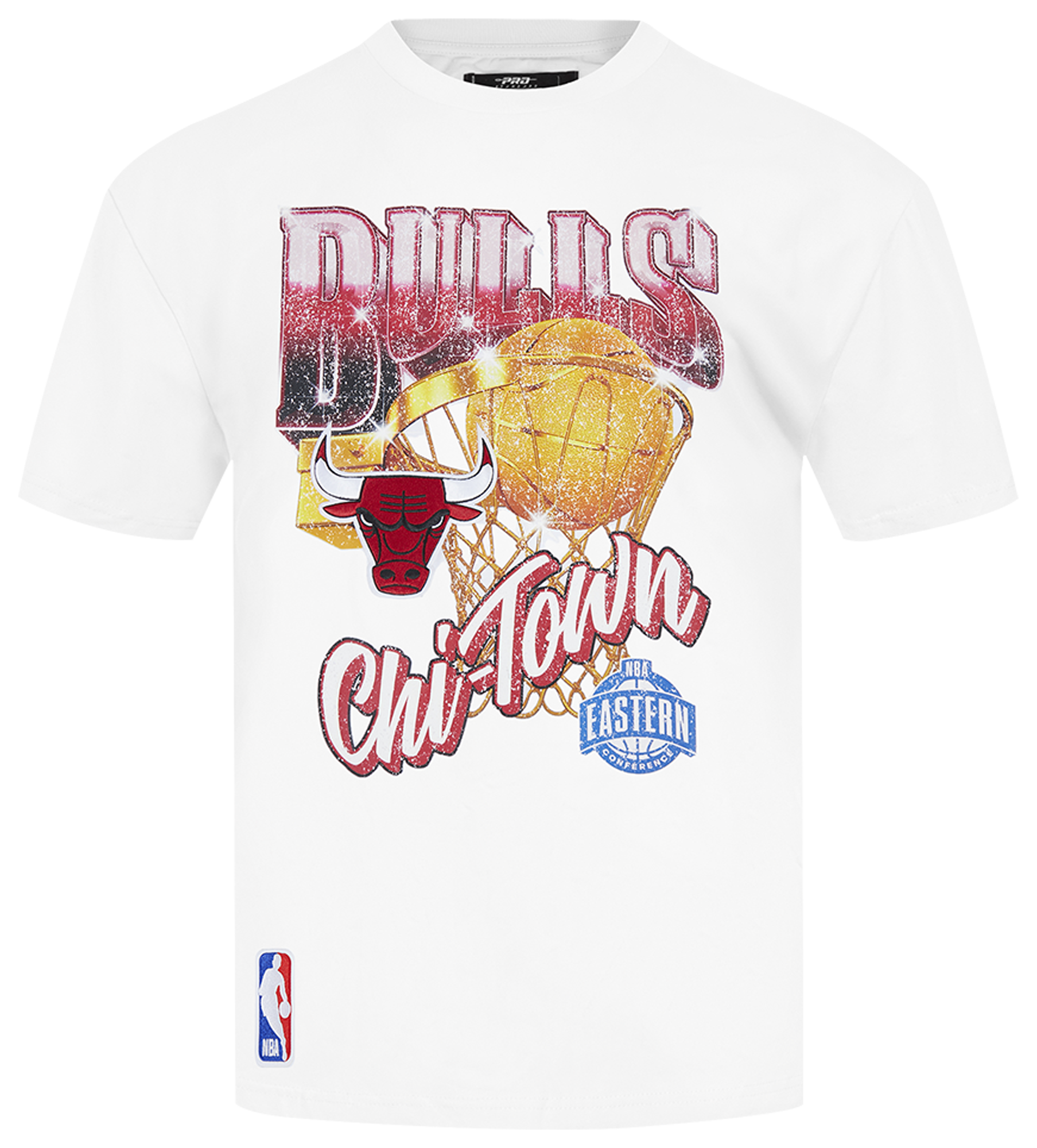 Pro Standard Bulls Gold Hoops Short Sleeve Flex T-Shirt - Men's