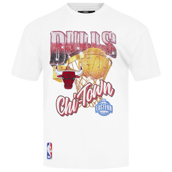 Men's - Pro Standard Bulls Gold Hoops Short Sleeve Flex T-Shirt - White/Multi