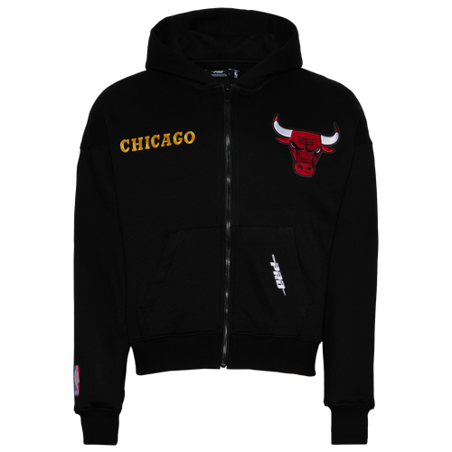  - Pro Standard Bulls Gold Hoops Pro Full-Zip Hoodie - Black/Multi