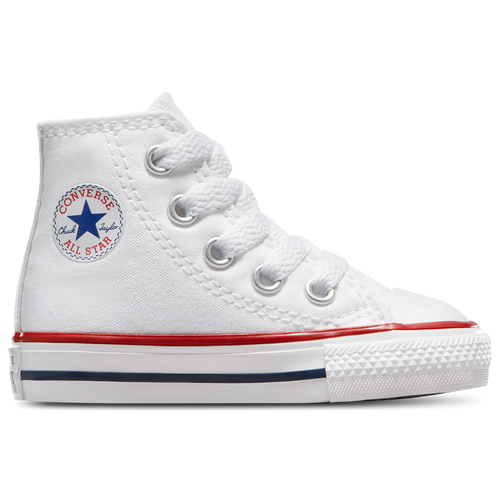 

Boys Converse Converse All Star High Top - Boys' Toddler Basketball Shoe White/Optical White Size 07.0