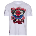 Pro Standard Los Angeles Lakers S/S Flex T-Shirt - Pro Standard Fc White/Fire Red