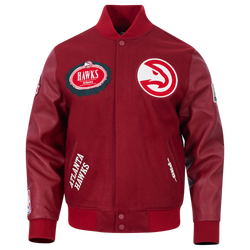 Men's - Pro Standard Hawks Varsity Jacket - Red/Multi