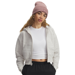 Women's - Under Armour Unstoppable Txtr Full-Zip - Summit White/Summit White