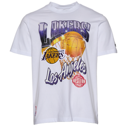 Men's - Pro Standard Lakers Gold Hoops Short Sleeve Flex T-Shirt - White/Multi