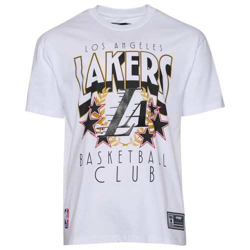  - Pro Standard LA Lakers Empire Pro Drop Shoulder T-Shirt - White/Multi