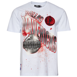 Men's - Pro Standard Mavericks Red Chrome FC SS Flex T-Shirt - White
