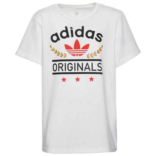 

adidas Originals Boys adidas Originals OG Athletic Graphic T-Shirt - Boys' Grade School White/Black Size XS