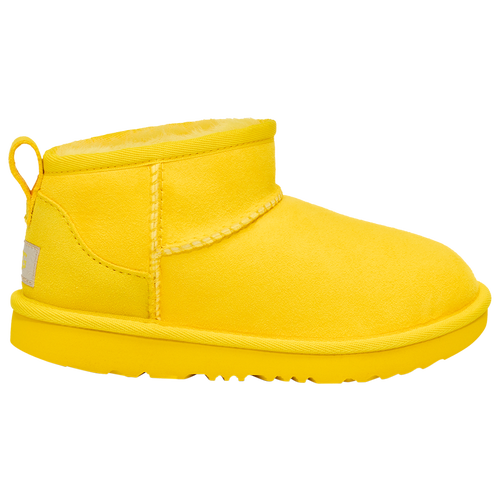 Shop Ugg Girls Preschool   Classic Ultra Mini In Canary/yellow