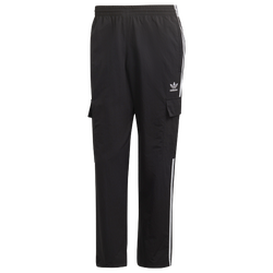 Men's - adidas Originals 3 Stripe Cargo Pants  - Black/White